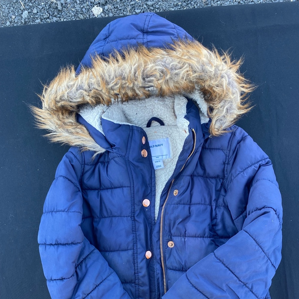 Girls puffy warm coat